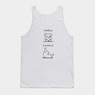 Inhale Exhale Elehant Tank Top